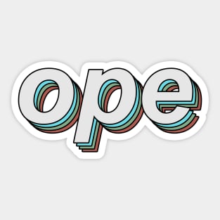 ope Sticker